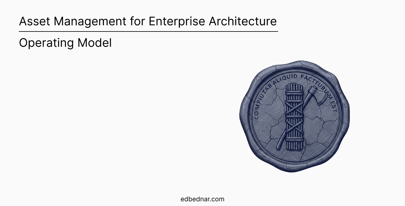 Headline image for Asset Management for Enterprise Architecture: Operating Model.